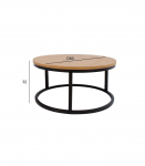 Diivanilaud BRITE D60xH32cm, hele puit