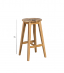 Baaripukk MONDEO D36xH70cm, puit: tamm, viimistlus: &otilde;litatud