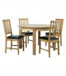 S&ouml;&ouml;gilauakomplekt CHICAGO NEW &uuml;mmargune laud ja 4 tooli 19551