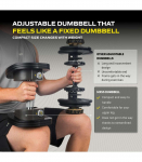 Reguleeritav hantel TUNTURI MX55 Dumbbell 4,5-24,9 kg, knurled
