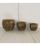 Lillepott SUNNY OAK D37xH32cm, pruun