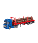 Truck Timber Transport Metal Huina 1:50 Red