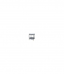 Diivanilaud LAGUNA A klaas/must 45 cm