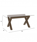 S&ouml;&ouml;gilaud TURIN 180x90xH75cm, suitsutamm