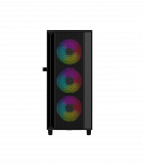 Gembird Fornax 4000 ARGB gaming ATX computer case, Midi Tower, backlight, Black
