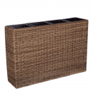 Lillekast WICKER 89x24xH60cm, helepruun
