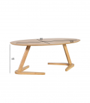 Diivanilaud LANA 120x60xH45cm, tamm