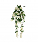 Kunstlill FLOWERLY rippuv oks H120cm, valge roos