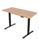 T&ouml;&ouml;laud ERGO FIT 1-motoriga 120x68xH71,5-116cm, tamm/must