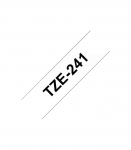 Brother TZ-241 Laminated Tape Black on White TZe 8 m 1.8 cm