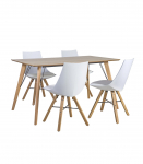 S&ouml;&ouml;gilauakomplekt HELENA laud, 4 tooli (37021)