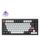 Keychron Q1 HE RGB Aluminum - US Layout - Hot-Swappable Gateron 2.0 Magnetic Nebula Switch Carbon Black Wireless Keyboard