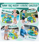 WOOPIE 4-in-1 Water Table, Fishing Game, Sink, Water Slide, Flower