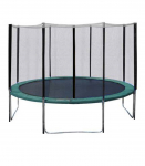 Batuut turvav&otilde;rguga D426cm, rohelise &auml;&auml;rega