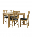S&ouml;&ouml;gilauakomplekt CHICAGO NEW laud 120x90cm ja 4 tooli 19551