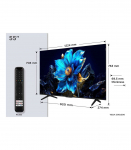 TCL P79K 55P79K TV 139.7 cm (55") 4K Ultra HD Smart TV Wi-Fi Metallic 430 cd/m&sup2;