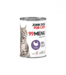 JOHN DOG For cats 99 Menu Turkey - wet cat food - 400g