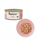 APPLAWS Tuna fillet with salmon in broth - wet cat food - 156g