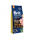 BRIT Premium by Nature Junior Medium Chicken - dry dog food - 15 kg