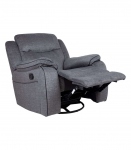 Tugitool GENTRY kiikuv ja p&ouml;&ouml;rlev manuaalne recliner 96x98xH102cm, hall