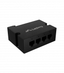 Lanberg Switch PoE Extender 1xIn 3xOut Fast Ethernet Din Rail at 30W metal clips DIN-FE4-AT-30W
