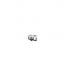 Diivanilaud EKO valge/must 102x60x44 cm