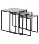 Diivanilauad 3tk KATRINE 50x50xH55cm, 43x43xH50cm, 36x36xH45cm, hall