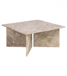 Diivanilaud VEGA 90x90xH42cm, pruun, marmor