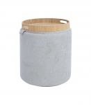 Tumba/laud HIRO D34,5xH37cm, beež, panipaigaga