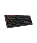 MSI STRIKE PRO WIRELESS Gaming keyboard Wireless US Black 2.4 GHz Wireless, Bluetooth, USB 2.0 Kailh