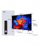 TV Set|TCL|75 "|4K Ultra HD|3840 x 2160 pixels|Flat|16:9|QLED|75P8K