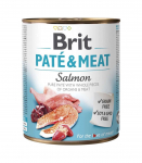 BRIT Pat&eacute; & Meat with Salmon - wet dog food - 800g