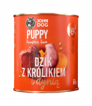 JOHN DOG Pumpkin Puppy Wild boar with rabbit and pumpkin - wet dog food - 800g