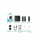 Set of 2 Vention USB-C microphones + charging case