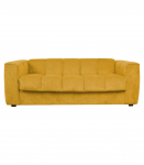 Diivanvoodi STELLA vedrumadratsiga 206x94xH70cm, kollane