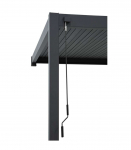 Varikatus MIRADOR-111 3x4m seinale paigaldatav, tumehall