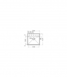 Valamu Pyramis Ithaka 56x51 1B Snow valge