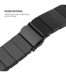 FIXED Resin Strap pro for Apple Watch 44/45/46/49, Carbon Black Fixed