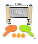 WOOPIE Table Tennis Set with Net 6 Pieces Ping Pong