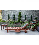 Lamamistool MALAY 196x61xH80cm, meranti