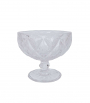 Magustoidupokaal jalaga CORAL, l&auml;bipaistev, D12xH10,5cm