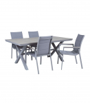 Aiam&ouml;&ouml;blikomplekt CORINNA laud ja 4 tooli