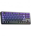 AULA Gasket F87 Pro Keyboard Black Purple GrayWoodV4 RGB