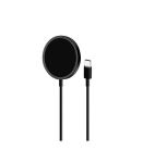 Laadija Puro Magnetic Wireless USB-C, MagSafe, 1m, must