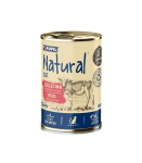 NATURAL Cielęcina z wątr&oacute;bką z kurczaka mokra karma dla kot&oacute;w 400g
