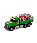 Transporter Truck with Cage T-Rex Dinosaur Figure Lights and Sounds 1:12