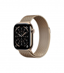Apple Watch Series 11&nbsp;GPS + Cellular 42mm&nbsp;Gold Titanium Case with Gold Milanese Loop