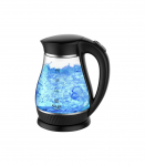Adler Kettle AD 1274 Standard 2200 W 1.7 L Plastic/Glass 360&deg; rotational base Black/ transparent