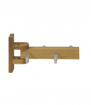 Seinanagi MONDEO 26,5xH14cm, 4 riputuskonksuga, puit: tamm, viimistlus: &otilde;litatud