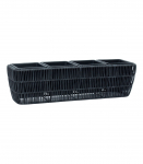 Lillekast WICKER 57x16xH16cm, must